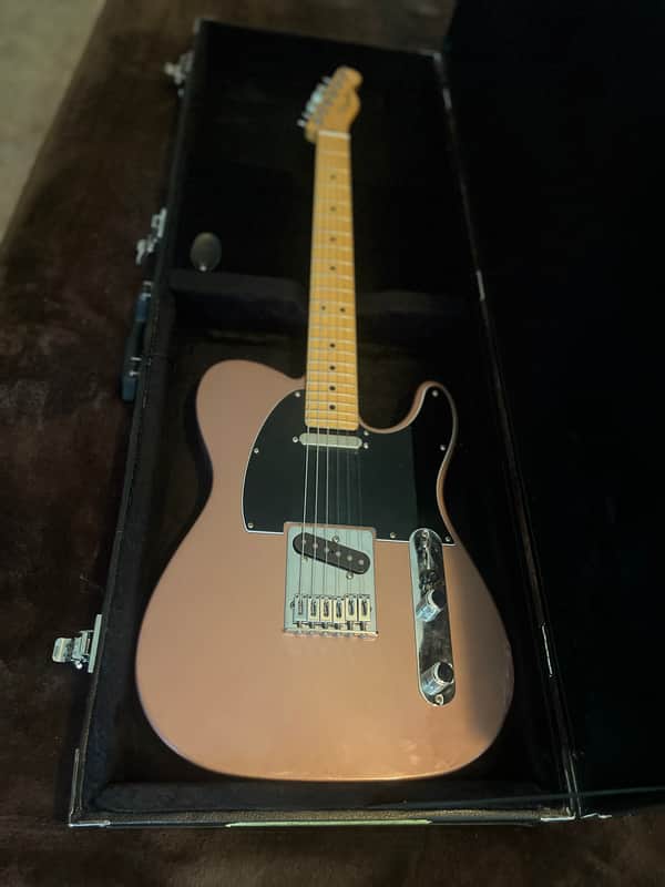 Fender Ltd Ed. Mexican telecaster- Burgandy Mist- with Dimarzio pickups and locking hardshell case image 1