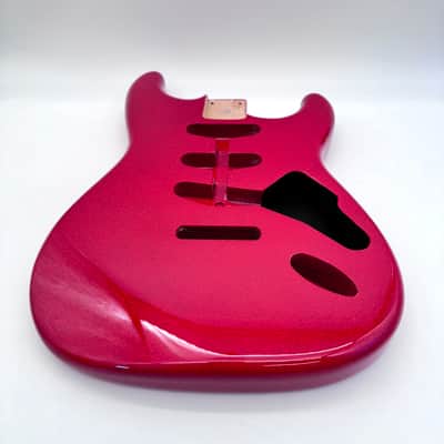 HooDoo Stratocaster Body Alder Sparkle Red hsb64010 image 4