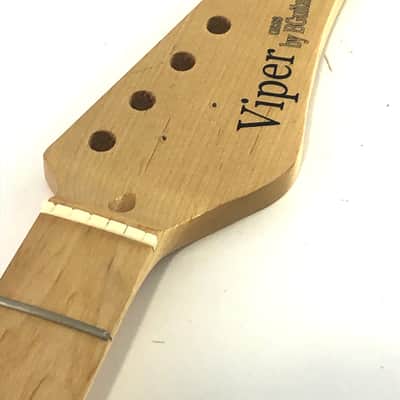 BG Viper Custom Project Guitar Neck Light Relic Satin Rock Maple Jumbo Frets Luthier Project! image 3