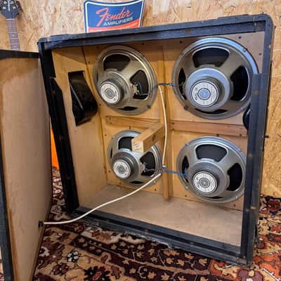 Vintage 1970s Marshall 4x12 Checkerboard 1960 Amplifier Speaker Cabinet G12L-35 image 12