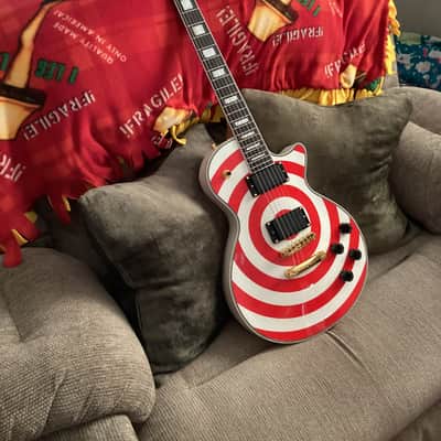 2025 Zakk Wylde inspired Firefly Les Paul Red Bullseye Custom Shop replica image 2