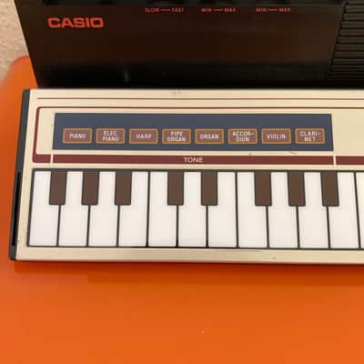 Casio PT-7 29 Key Ribbon Touch Mini Synthesizer 1982 - 1984 - Black image 7