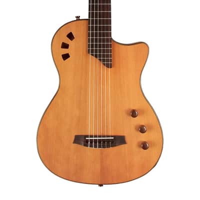 Cordoba Fusion Stage Traditional Cedar Cutaway A/E Nylon String Guitar Open Box image 1