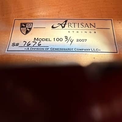Artisan Strings Model 100 3/4 Violin 2007 SN: 7676 image 2