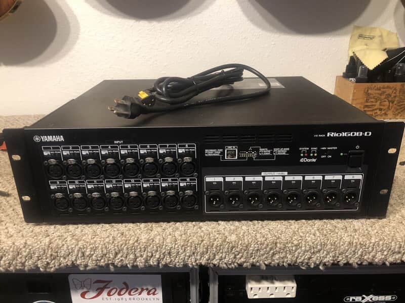 Yamaha Rio 1608-D 16 Channel I/O Rack - cl ql 1 3 5 image 1