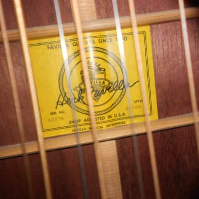 Favilla 12 string F-12-H 1960's natural image 7