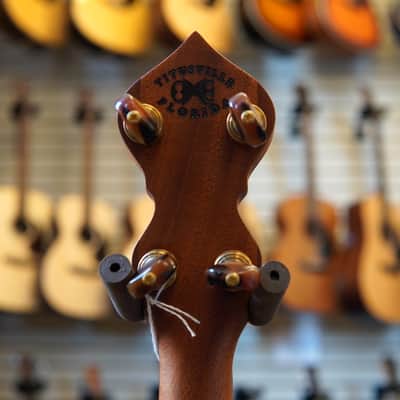 OME USA Jubilee 11" Walnut/Mahogany Open Back Banjo w/Hard Case image 8