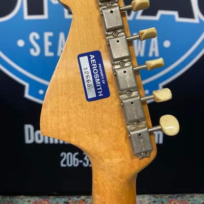 Fender Tom Hamilton's Aerosmith, Mustang Electric Guitar (#27) - Blonde image 3