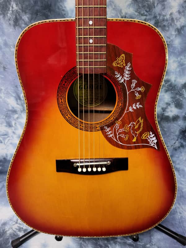 Global Vintage 1970's Global Hummingbird Jumbo Acoustic Redburst