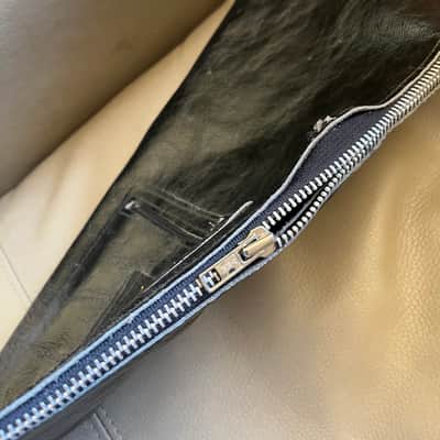 Vintage Terry Gould Leather Stick Bag Black image 3
