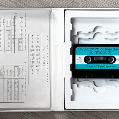 Yamaha TX81Z WX7 Voice Data Bank Cassette Tape // Ultra Rare Collectable!! image 3