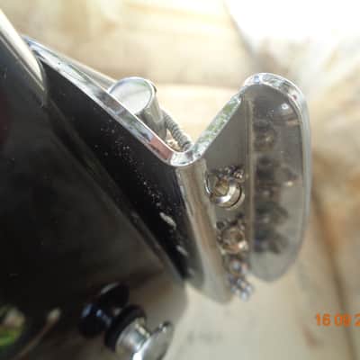 Bass guitar: Ricky styled musicman bridged custom made bass image 10