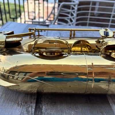 Couf Superba 1 low A bari sax w/ new case image 10