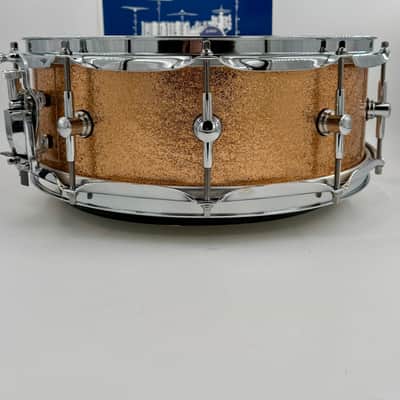Montineri Custom Drums: 14” x 5” 10-COB Lug Copper Sparkle Snare image 7