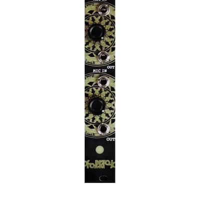 Folktek Modular Listen Eurorack Dual Mic-Preamp Module (Gold) image 2
