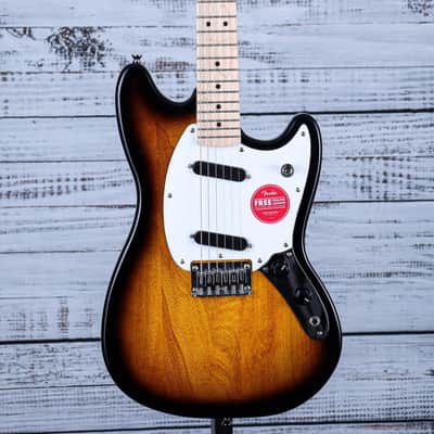 Squier Sonic Mustang SS Short-Scale Electric Guitar w/Hardtail | Sunburst (BEGINNER) image 1
