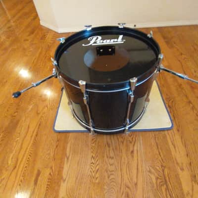 Pearl Export series 22 round x 16 inch bass drum gloss black mint condition! image 9