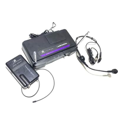 Audio-Technica 200 Series Freeway Wireless Microphone System w/ ATM70 Headset Microphone, ATW-T201 Bodypack Transmitter #2189 - USED image 2
