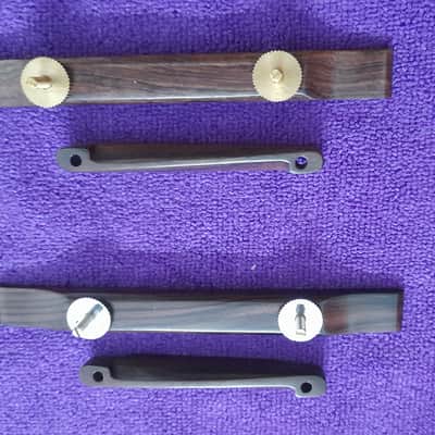 Archtop Guitar Bridge Plain in Rosewood -1 pc image 2