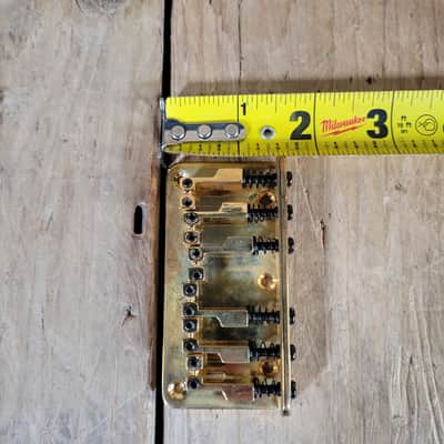 Unbranded Guitar Bridge 6 Saddles 1990s Top Loader Optek Fretlight Pro 200 - Gold image 6