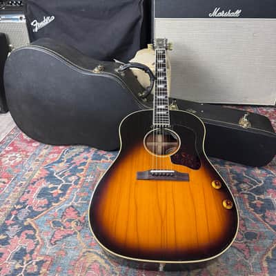 Gibson J-160E Vintage Sunburst Weather Checked and Worn USA - 1993 image 5