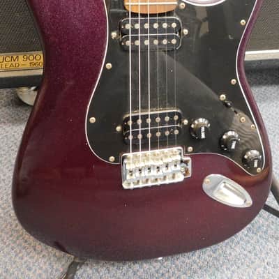 Fender Squier DBL Fat Stratocaster HH - Metallic Purple - 032-1800-593 image 3