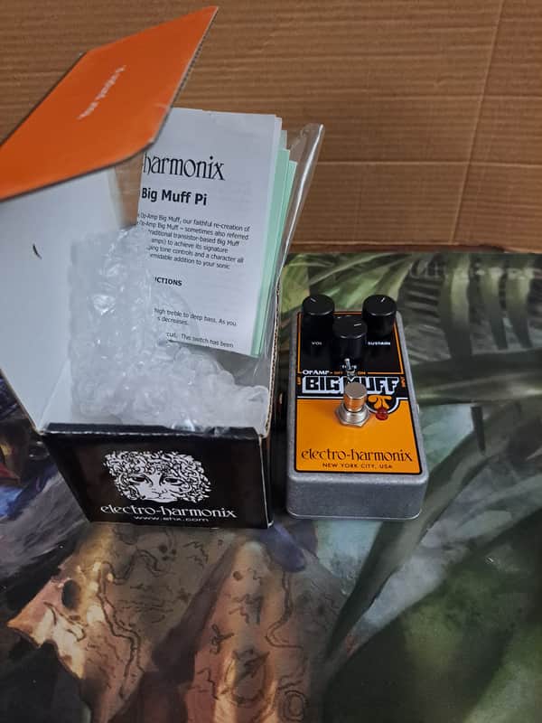 Electro-Harmonix Op Amp Big Muff Pi Reissue 2017 - Present - Black/Orange image 1