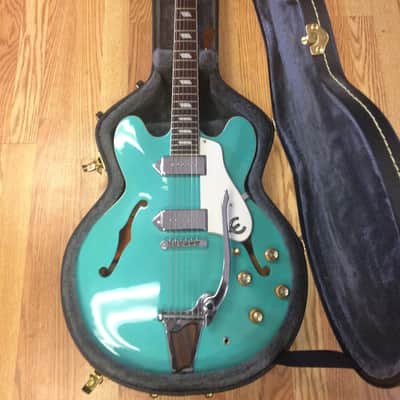 2001 Epiphone Casino Peerless Factory Turquoise Finish | Reverb