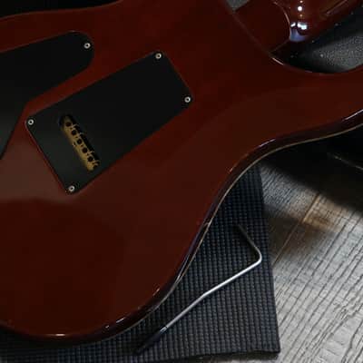 2011 PRS Custom 24 Quilt 10 Top Electric Guitar Dark Cherry Burst + OHSC image 16