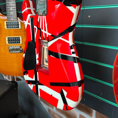 Charvel EVH Art Series Red/White/Black Stripe 2006 Electric Guitar image 13