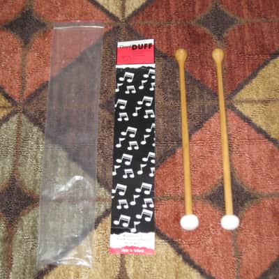 ONE pair new old stock Adams CD9 Cloyd Duff # 9 Hickory Flip Stick (Timpani Flip Stick) CORE: Both cores on one piece turned hickory with bulb shaped wood on one end and small felt ball opposite / TONE COLOR: Extremely bright to general, similar to # 3 image 1
