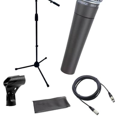 Shure SM58-LC+STAND+CABLE-Microphone Bundle Boom Stand & XLR Cable FREE SHIP image 1