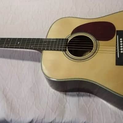 Tokai Cat's Eyes CE162 Dreadnought in Natural Solid Top and Mahogany Neck w/HC image 2