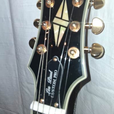 Epiphone Les Paul Custom Blackback PRO 2014 - 2019 - Antique Ivory image 2