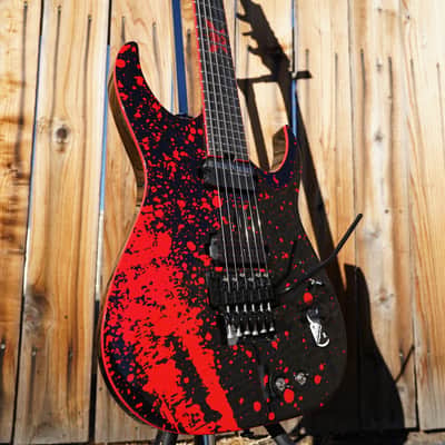 Schecter DIAMOND SERIES Sullivan King Banshee-6 FR-S Obsidian Blood 6-String Electric Guitar image 3