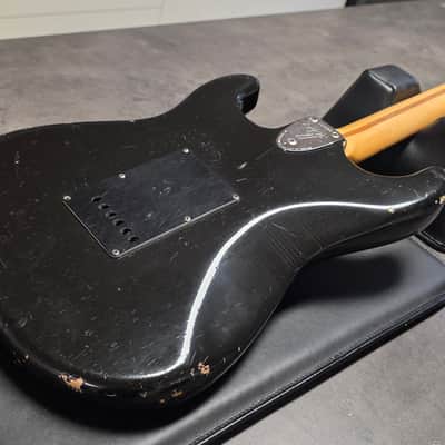 1973 FENDER STRATOCASTER Black Road Worn Heavy Relic Aged American Vintage 70s USA 1970's Strat Guitar image 12