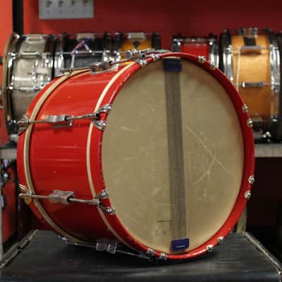 1950's WFL 10x14 Marching Snare Drum in Red Lacquer image 5