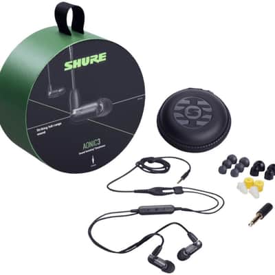 Shure AONIC 3 Sound Isolating Earphones, Black, Open Box (Like New) image 2