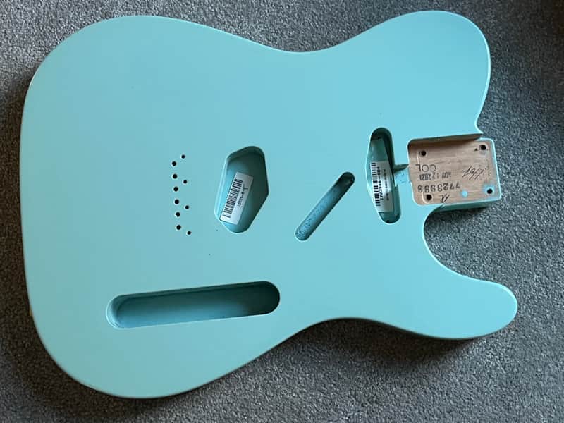 2021 Fender American 60s Telecaster guitar body Daphne Blue image 1