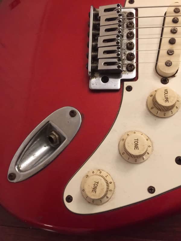 Samick Stratocaster red | Reverb