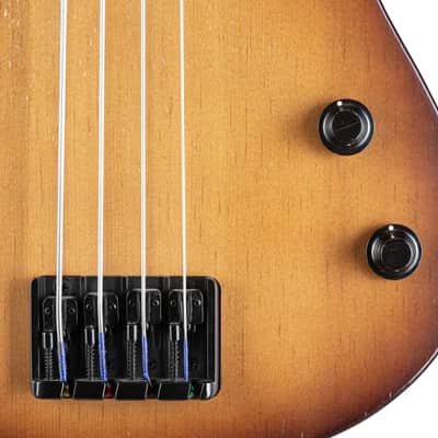 Ibanez Bass Workshop SRH500F-NNF Aerium Fretless Natural Browned Burst Flat - 4-String Electric Bass image 10