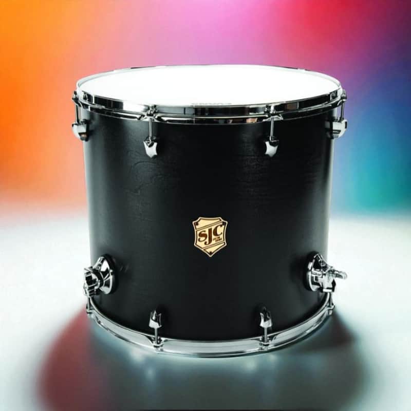 SJC Drums Tour Series 16x18 Floor Tom – Add-On Drum, Maple Shell, Black Satin image 1