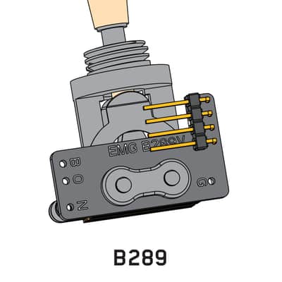 EMG 3 POS CHROME GIBSON STYLE TOGGLE 3 WAY 3 POSITION SWITCH IVORY TIP B289 ( TIP SCRATCHES ) image 7