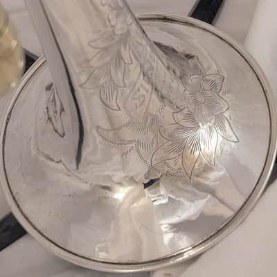 Legendary Vintage 1929 King Liberty 1 Silvertone "Artist Bore" Trumpet .468 – First Year Model! Valve Rebuild by Mark Metzler. Rare as Leprechaun Gold image 3