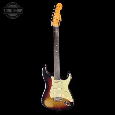 Fender Custom Shop 1963 Stratocaster Relic 3 Tone Sunburst Sparkle w/case TSLTD5OF10 image 4
