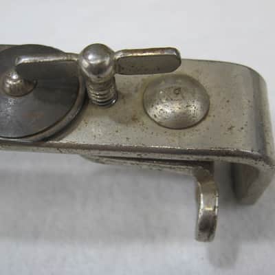 Leedy Hoop Mount Bass Drum Paddle Muffler (TDG-U-12313) 40's/50's - Nickel Plated image 4