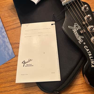 1983-1992 Fender Catalina II - California Series - Made in Korea - Black image 6