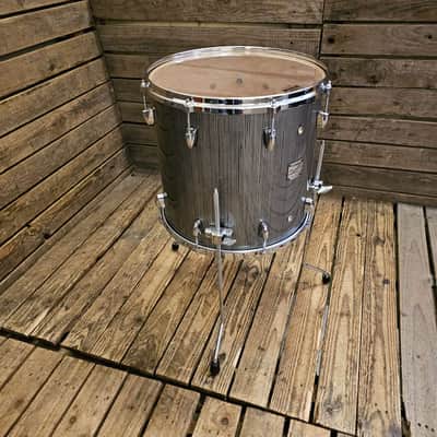 Immagine Yamaha 16" Floor Tom Drum Maple Custom Absolute, Embossed Silver USED! RKMES080126 - 2