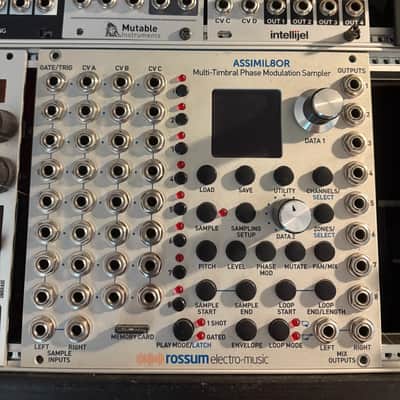 Rossum Electro-Music Assimil8or Multi-Timbral Phase Modulation Sampler Eurorack Module 2016 - 2021 - Silver image 1