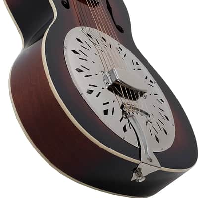 Recording King RR-41 Biscuit Cone Concert Resonator Acoustic Guitar, Spruce Top, Vintage Sunburst image 4